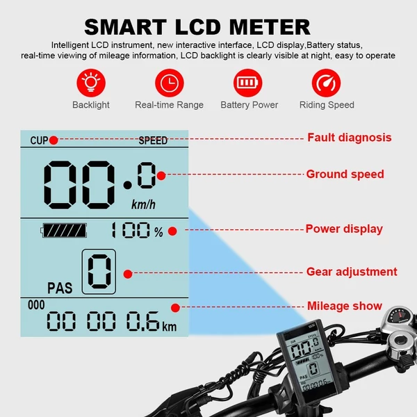 WELKIN WKES001 összecsukható elektromos kerékpár 48V 250W 10AH akkumulátor Max sebesség 25km/h - Fekete