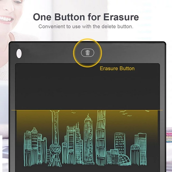 8,5 hüvelykes hordozható digitális LCD rajztábla - Fekete