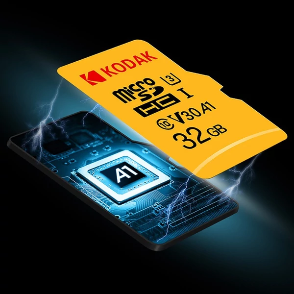 Kodak Micro U3 A1 V30 memóriakártya 100 MB/s olvasási sebesség 4K videofelvétel - 32 GB