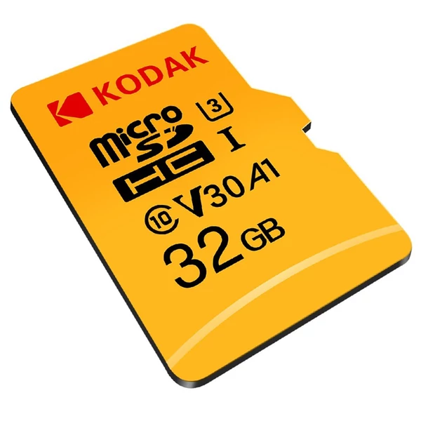 Kodak Micro U3 A1 V30 memóriakártya 100 MB/s olvasási sebesség 4K videofelvétel - 32 GB