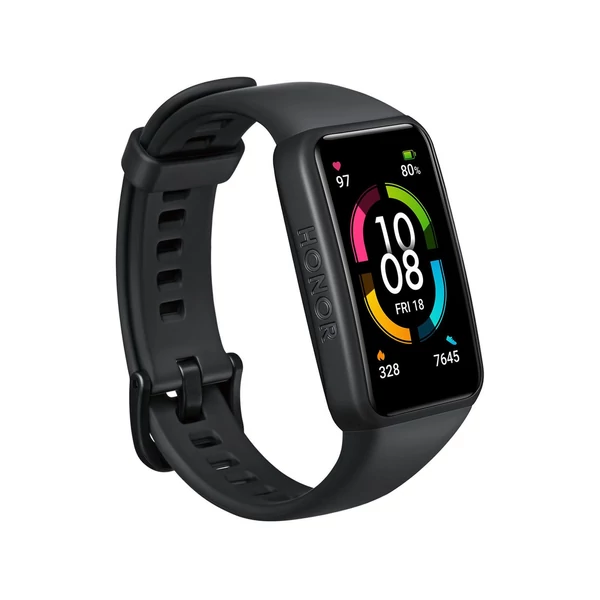 HONOR Band 6 1,47 hüvelykes AMOLED képernyős intelligens karkötő - Fekete