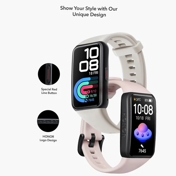 HONOR Band 6 1,47 hüvelykes AMOLED képernyős intelligens karkötő - Szürke