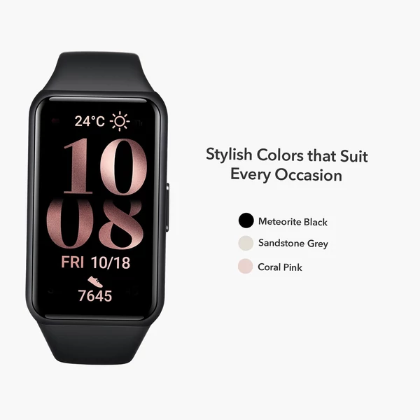 HONOR Band 6 1,47 hüvelykes AMOLED képernyős intelligens karkötő - Pink