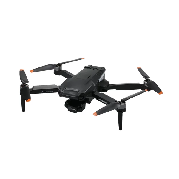 EU ECO Raktár - X38 5G Wifi FPV GPS 8K Kamerával Rendelkező Drón 3 Tengelyes Stabilizátorral - Fekete - 1 Akkumulátorral