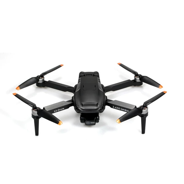 EU ECO Raktár - X38 5G Wifi FPV GPS 8K Kamerával Rendelkező Drón 3 Tengelyes Stabilizátorral - Fekete - 1 Akkumulátorral