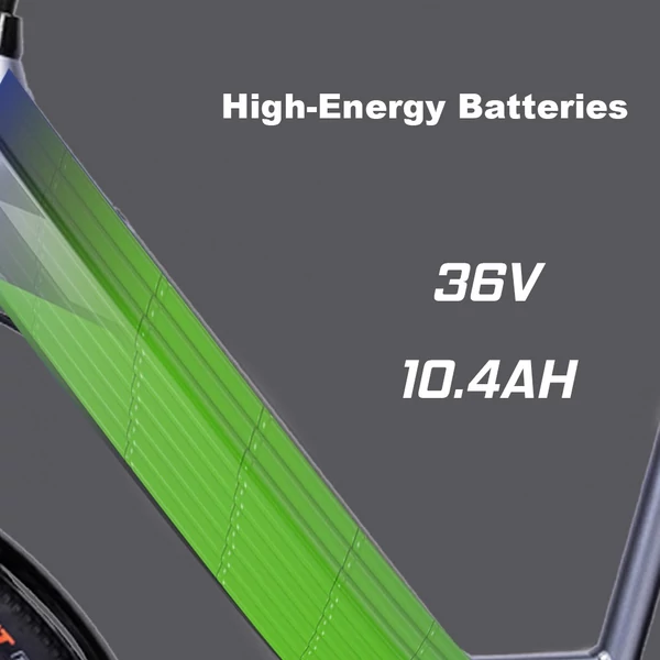 EU ECO Raktár - WELKIN WKEM002 36V 250W 10.4AH Akkumulátorral Rendelkező Elektromos Kerékpár 25km/h Végsebességgel - Fekete