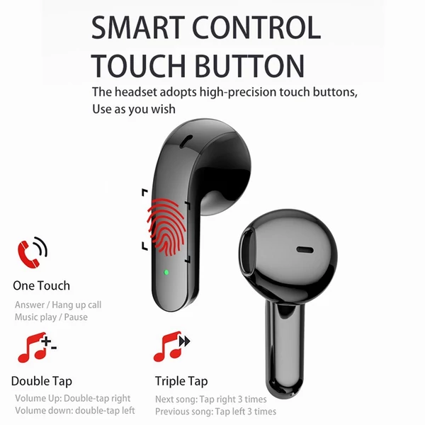 Thinkplus Music Earphone X16 BT5.2 Vezetéknélküli Bluetooth Fülhallgató Töltő Tokkal - Fekete