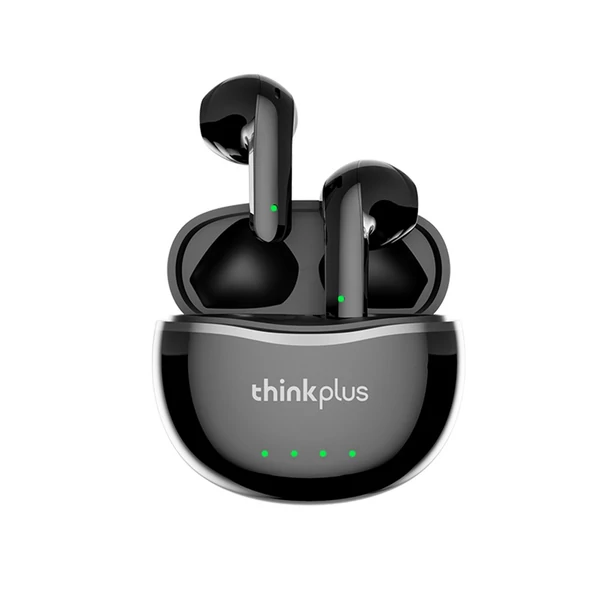 Thinkplus Music Earphone X16 BT5.2 Vezetéknélküli Bluetooth Fülhallgató Töltő Tokkal - Fekete