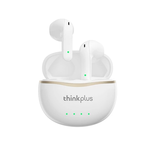 Thinkplus Music Earphone X16 BT5.2 Vezetéknélküli Bluetooth Fülhallgató Töltő Tokkal - Fehér