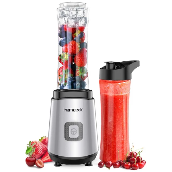 5430 400 W-os turmixgép shake-ekhez és turmixokhoz 2 Tritan BPA-mentes utazópalackkal