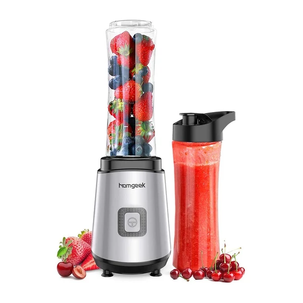 5430 400 W-os turmixgép shake-ekhez és turmixokhoz 2 Tritan BPA-mentes utazópalackkal