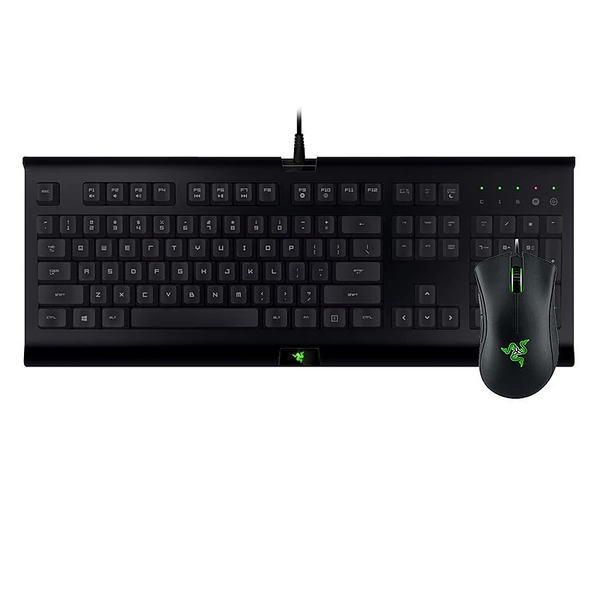 Razer Gaming billentyűzet egér Combo Cynosa 104 billentyűs Vezetékes játékbillentyűzet DeathAdder Essential 6400 DPI Ergonomikus egérkészlet - Fekete