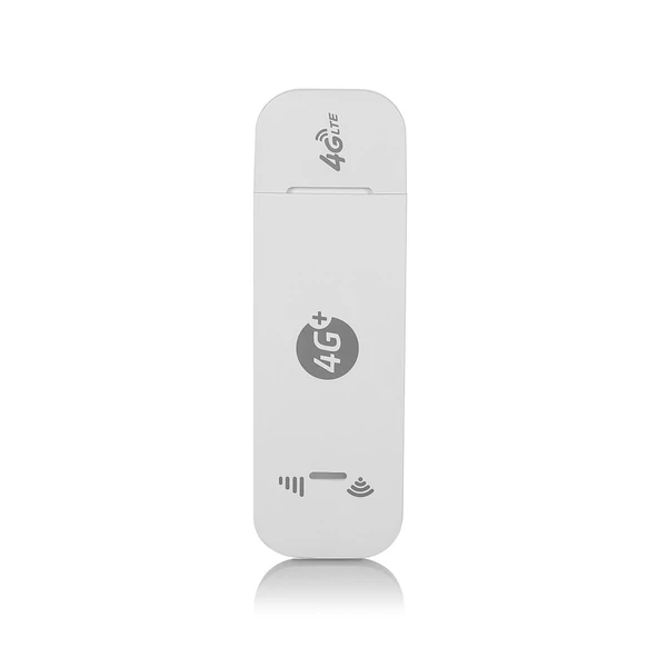 4G LTE USB modem mobil WiFi hotspot SIM-kártya nyílással 150Mbps DL 50Mbps UL Max 10 eszköz külső antenna portok - Fehér