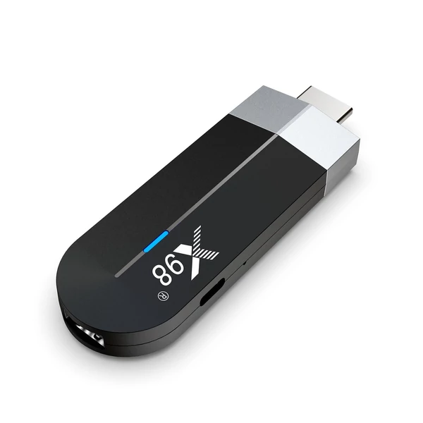 X98 S500 Android 11.0 Smart TV Stick UHD 4K médialejátszó Amlogic S905Y4 TV Dongle 2.4G/5G WiFi HDR10 H.265 VP9 dekódolás - 2GB+16GB