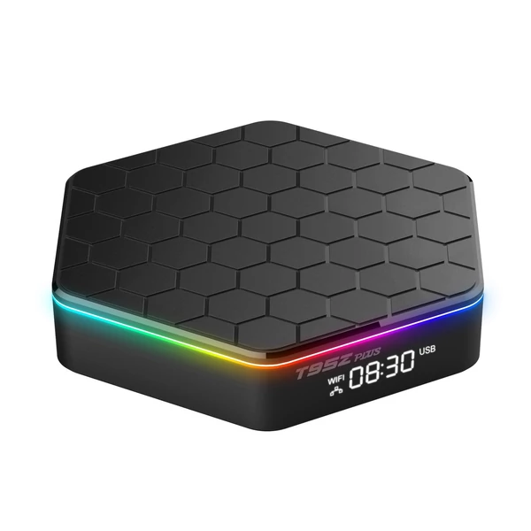 T95Z Plus Android 12.0 Smart TV Box Allwinner H618 négymagos 4K médialejátszó 6K felvétel H.265 VP9 kétsávos WiFi6 BT5.0 digitális kijelző távirányítóval - 32G