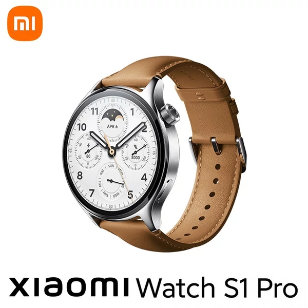 Xiaomi Watch S1 Pro sport okosóra vezetéknélküli töltőtalppal M2134W1 - Ezüst