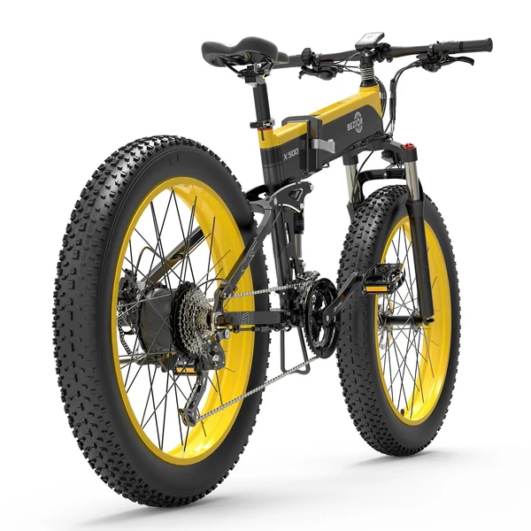 BEZIOR X500 500 W összecsukható elektromos kerékpár 26 x 4 hüvelykes Fat Tire hókerékpár