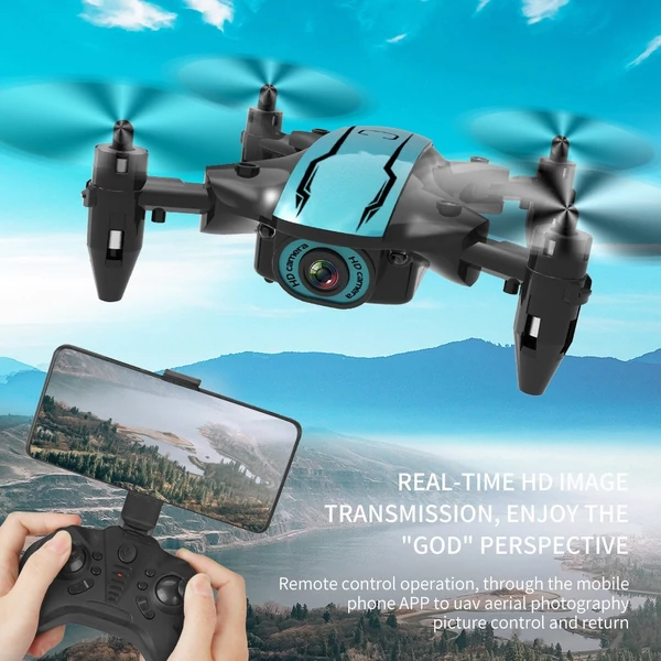 CS02 WiFi FPV drón 1080P HD kamerával Tap-fly App vezérlés kéz nélküli mód - Fekete