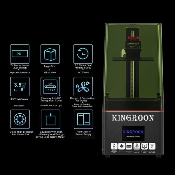 KINGROON KP6 MONO gyanta nyomtató LCD gyanta 3D nyomtató