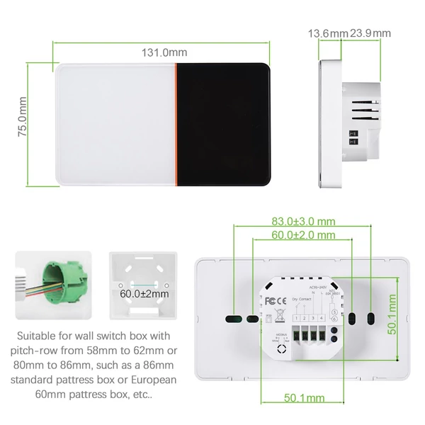 95-240V intelligens programozható termosztát 5+1+1 hat periódusos hangos APP vezérlés háttérvilágítású LCD kazán fűtési hőmérséklet szabályozó időjárás páratartalom szélsebesség kijelzővel - WiFi