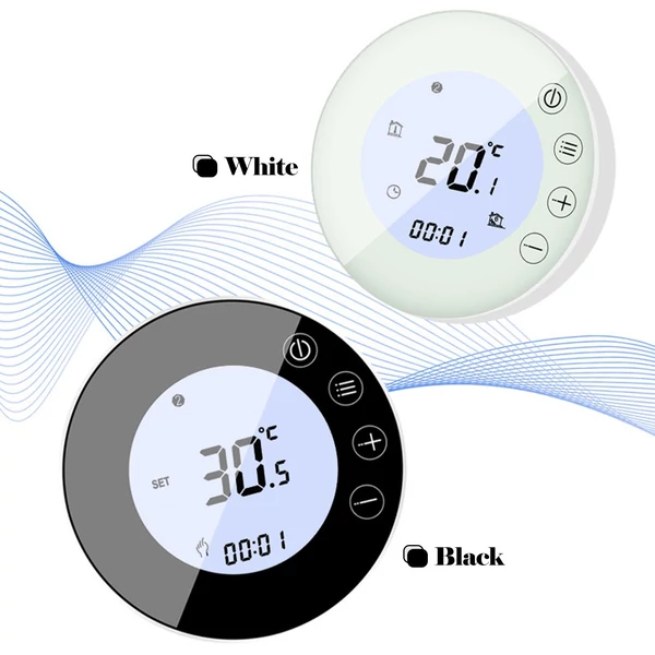 WIFI intelligens fűtési radiátor termosztát LCD kijelzővel - vízmelegítéshez