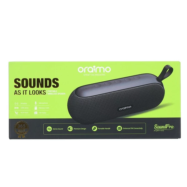 Oraimo OBS-52D SoundPro hordozható 10 W vezetéknélküli BT hangszóró zenelejátszás támogatás