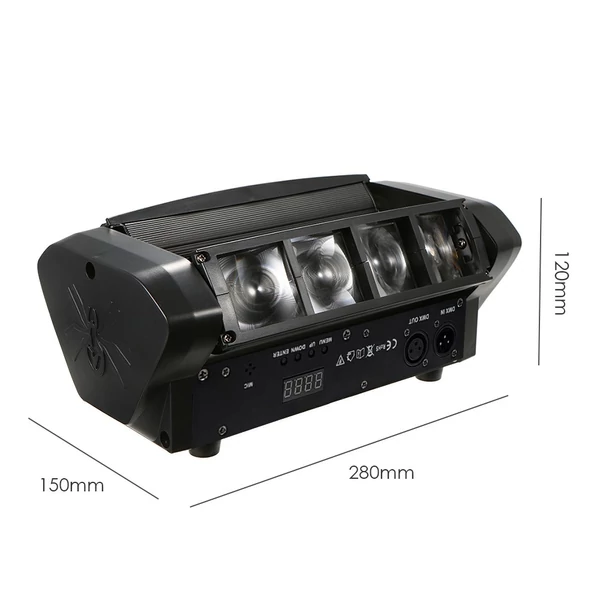 AC110-230V 60W RGBW 7/15 csatornás LED színpadi lámpa