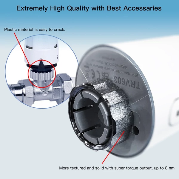 Tuya intelligens termosztatikus radiátorszelepes otthoni fűtési hőmérséklet-szabályozó - Zigbee