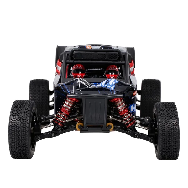 Wltoys 124018 1/12 2,4 GHz 60 km/h terepjáró drift autó RTR 4WD alumíniumötvözet alvázzal, cinkötvözet hajtóművel - 1 akkumulátor