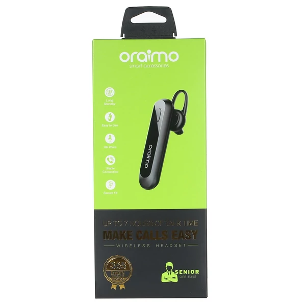 Oraimo Senior BT5.0 egyoldalas beszélő sportfejhallgató, kihangosító