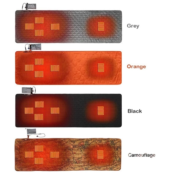 Kültéri USB-s fűthető hálómatrac kempingezéshez - Szürke