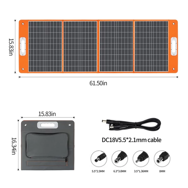 Flashfish A301 320W hordozható 80000mAh/172Wh napelem generátor +18V/100W napelem készlet