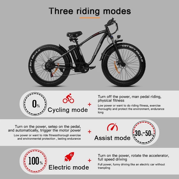 Samebike YY26 pedálos elektromos kerékpár