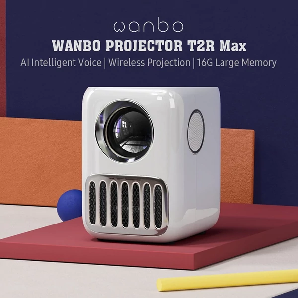 Wanbo T2R MAX projektor univerzális állvánnyal - Fehér