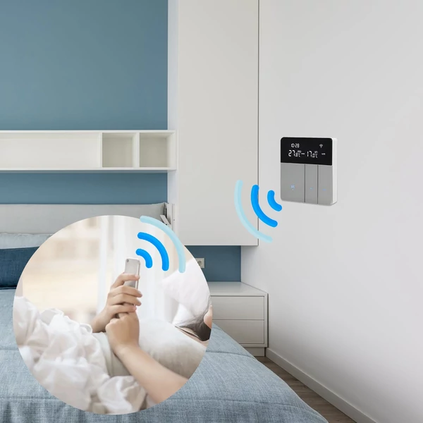 WIFI intelligens radiátoros termosztát fűtés LCD kijelzővel - Vízmelegítőhöz