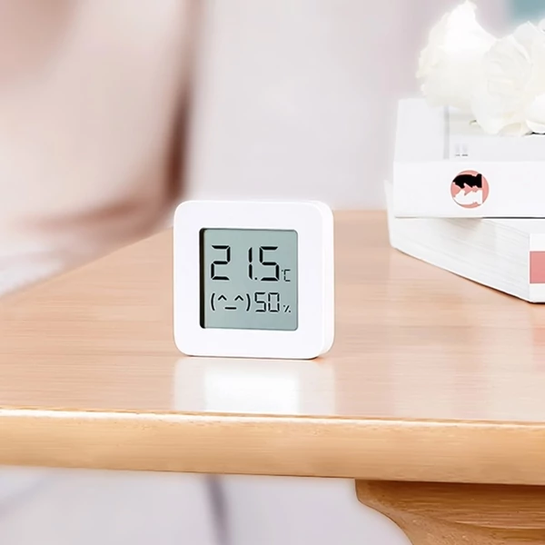 Xiaomi BT Thermometer 2 vezetéknélküli intelligens elektromos digitális nedvességmérő páratartalom érzékelő Mijia APP- 4 db