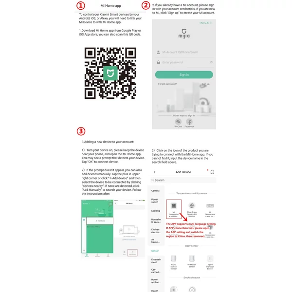 Xiaomi BT Thermometer 2 vezetéknélküli intelligens elektromos digitális nedvességmérő páratartalom érzékelő Mijia APP- 4 db