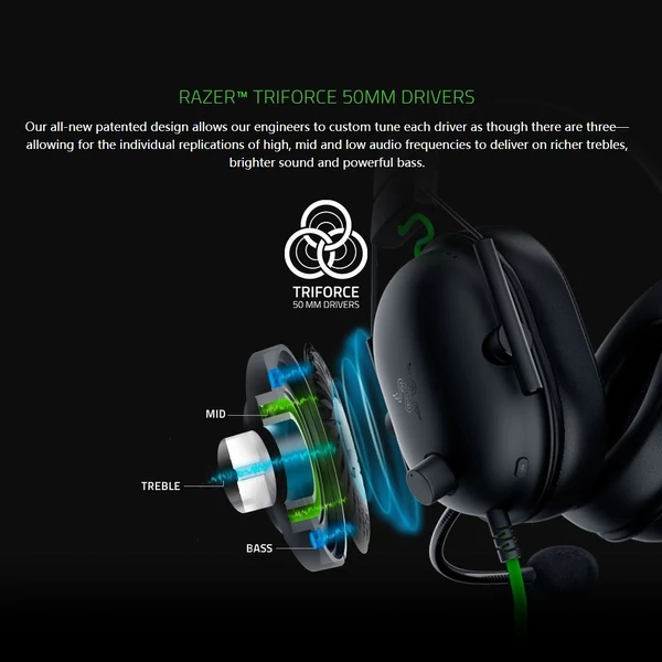 Razer BlackShark V2 X játék headset