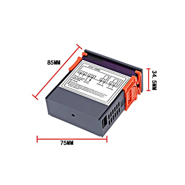 STC-3000 digitális hőmérsékletkapcsoló vezérlő - 12V