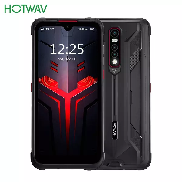 HOTWAV Cyber 8 6,3 hüvelykes HD + vízcsepp kijelző 4 GB Ram 64 GB Rom okostelefon - Piros