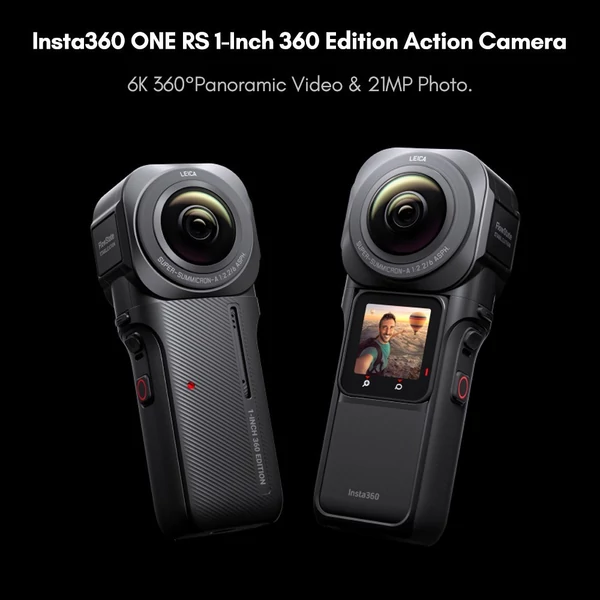 Insta360 ONE RS 1 hüvelykes 360 Edition akciókamera 6K 360°-os panoráma videó 21MP sportkamera