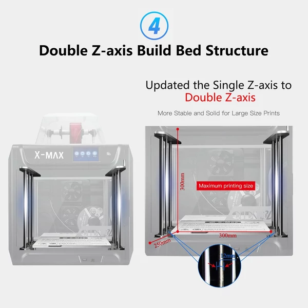 QIDI TECH X-MAX ipari minőségű 3D nyomtató