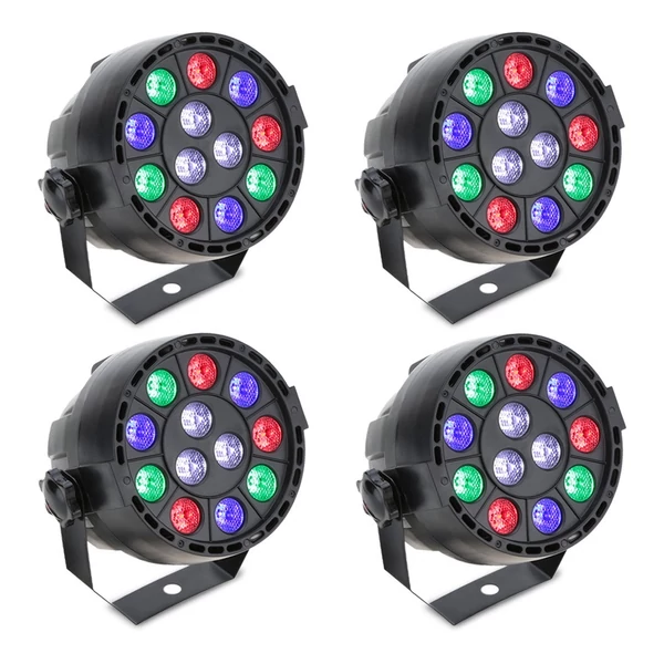 Lixada 15W RGBW LED színpadi PAR lámpa