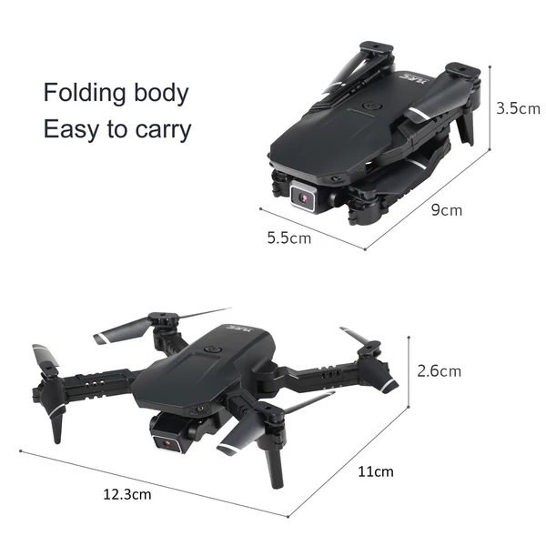 S68 Wifi FPV RC drón összecsukható Quadkopter gravitációs érzékelővel Fej nélküli mód Gesztus Fotó Videó funkció - 4K kamera - 1 akkumulátor