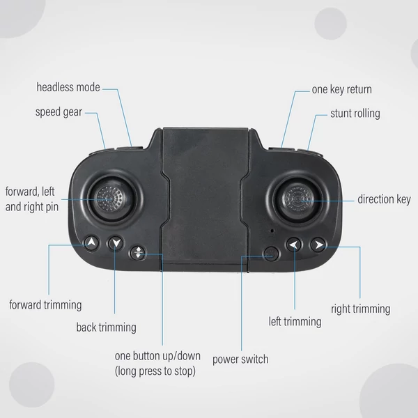 S68 Wifi FPV RC drón összecsukható Quadkopter gravitációs érzékelővel Fej nélküli mód Gesztus Fotó Videó funkció - 4K kamera - 1 akkumulátor