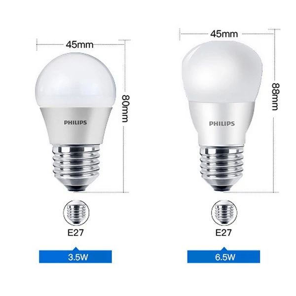 PHILIPS LED energiatakarékos izzó E27 3,5 W meleg fény 6500K Színhőmérséklet 220V