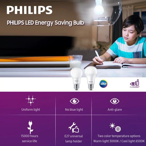 PHILIPS LED energiatakarékos izzó E27 3,5 W meleg fény 6500K Színhőmérséklet 220V