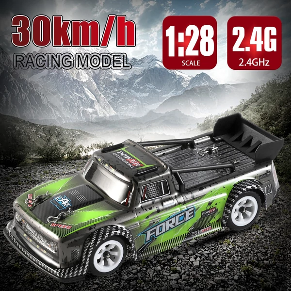 WLtoys 284131 1/28 rövid teherautó, 2,4 GHz-es RC versenyautó - 1 akkumulátor