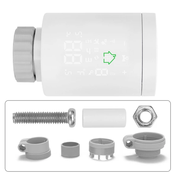 Tuya ZIGBEE 3.0 intelligens termosztatikus radiátor programozható hőmérséklet-szabályozó hangvezérlés Alexán keresztül - 3 db