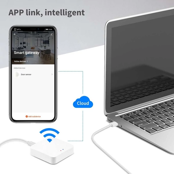 Tuya ZIGBEE 3.0 intelligens termosztatikus radiátor programozható hőmérséklet-szabályozó hangvezérlés Alexán keresztül - 4 db + átjáró